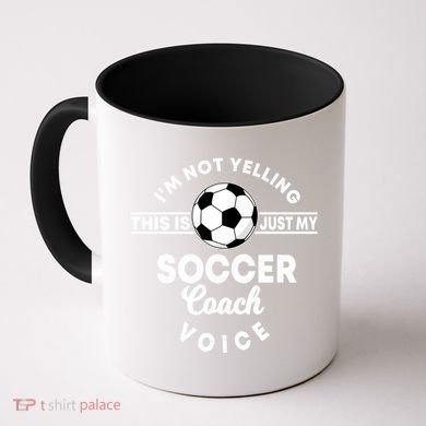 Trainer Coaching Soccer Coach Mom Dad Voice Cute Gift Coffee Mug
