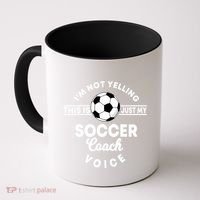 Trainer Coaching Soccer Coach Mom Dad Voice Cute Gift Coffee Mug thumb 0
