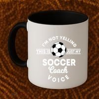 Trainer Coaching Soccer Coach Mom Dad Voice Cute Gift Coffee Mug thumb 2