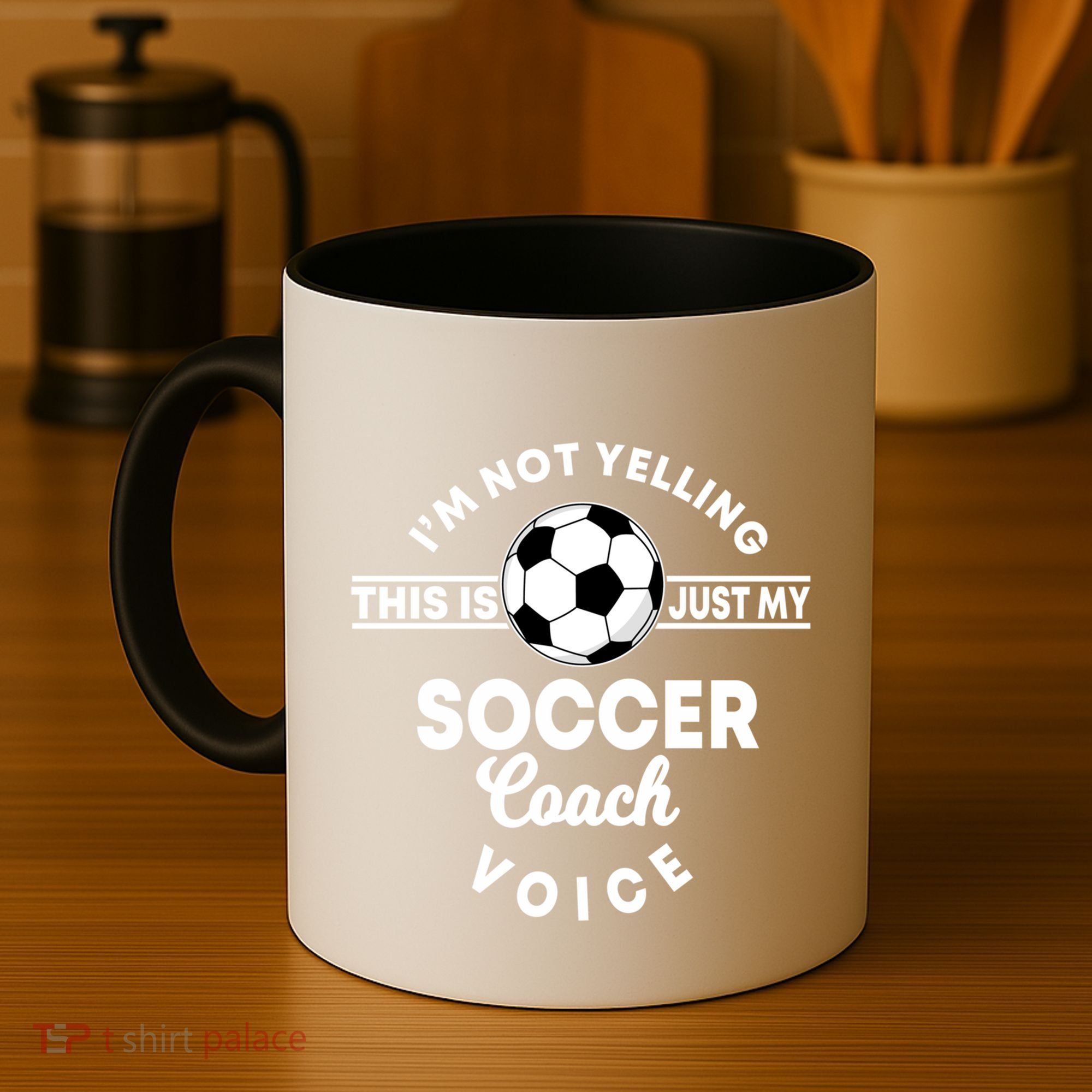 Trainer Coaching Soccer Coach Mom Dad Voice Cute Gift Coffee Mug