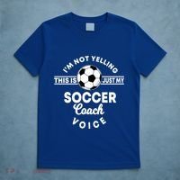 Trainer Coaching Soccer Coach Mom Dad Voice Cute Gift T-Shirt thumb 5