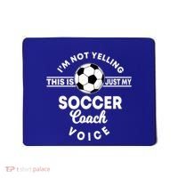 Trainer Coaching Soccer Coach Mom Dad Voice Cute Gift Mousepad thumb 0