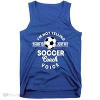 Trainer Coaching Soccer Coach Mom Dad Voice Cute Gift Tank Top thumb 0