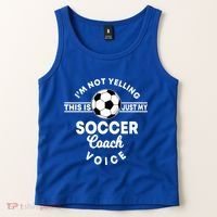 Trainer Coaching Soccer Coach Mom Dad Voice Cute Gift Tank Top thumb 2