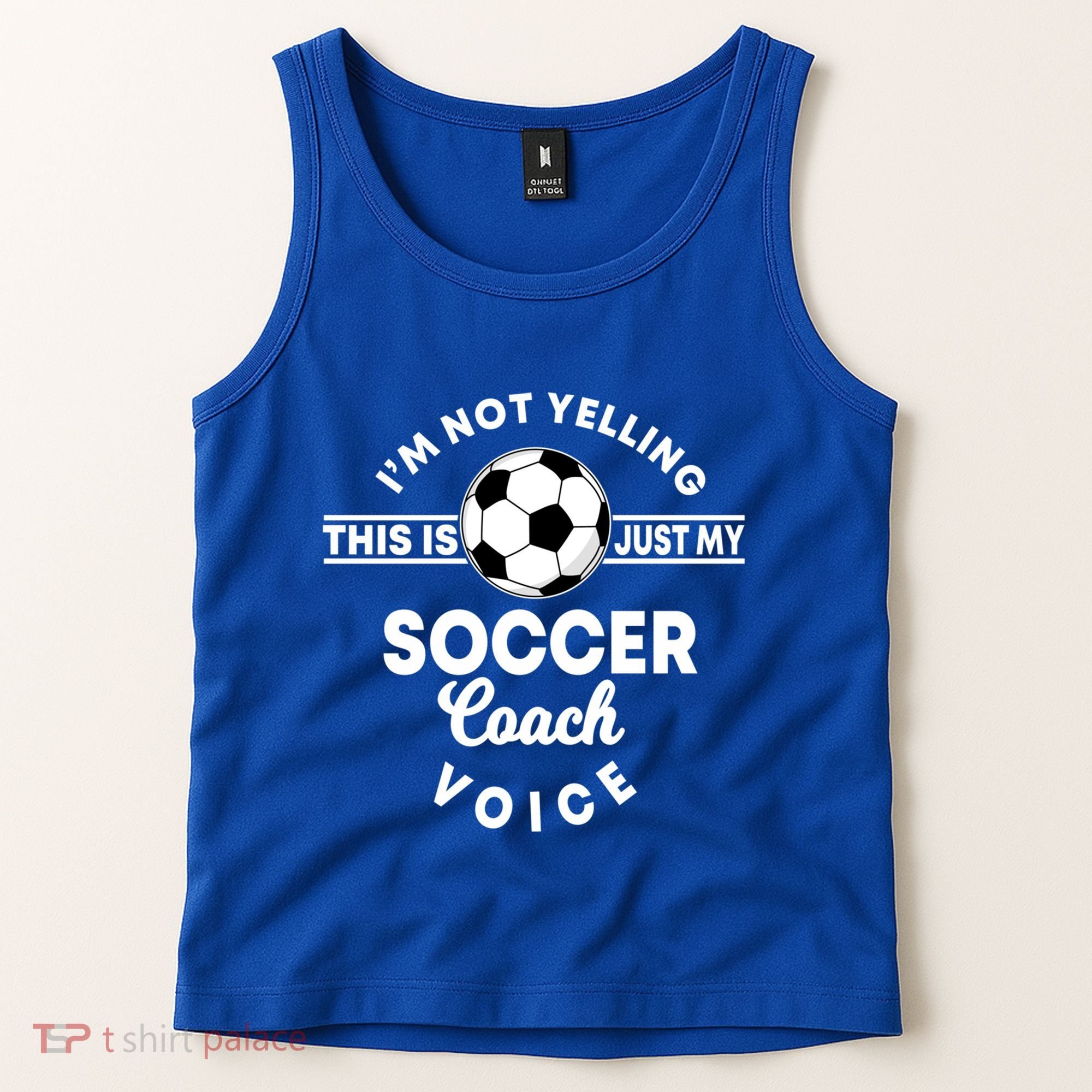 Trainer Coaching Soccer Coach Mom Dad Voice Cute Gift Tank Top
