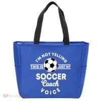 Trainer Coaching Soccer Coach Mom Dad Voice Cute Gift Tote Bag thumb 0