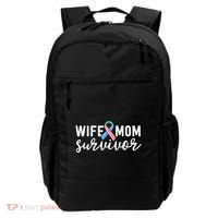 Thyroid Cancer Survivor Gift Awareness Wife Mom Survivor Cute Gift Backpack thumb 0