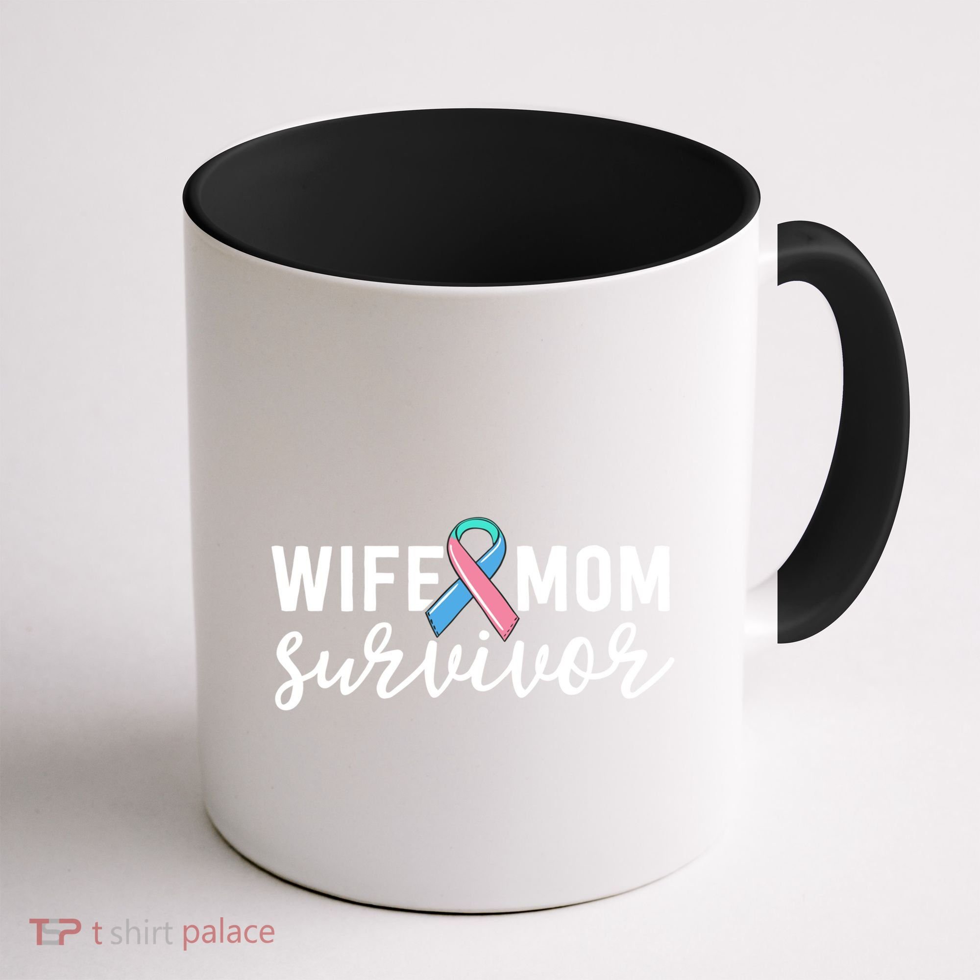 Thyroid Cancer Survivor Gift Awareness Wife Mom Survivor Cute Gift Coffee Mug