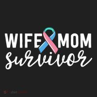 Thyroid Cancer Survivor Gift Awareness Wife Mom Survivor Cute Gift Beanie thumb 2
