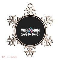 Thyroid Cancer Survivor Gift Awareness Wife Mom Survivor Cute Gift Ornament thumb 0