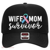 Thyroid Cancer Survivor Gift Awareness Wife Mom Survivor Cute Gift Hat thumb 0