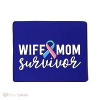 Thyroid Cancer Survivor Gift Awareness Wife Mom Survivor Cute Gift Mousepad thumb 0