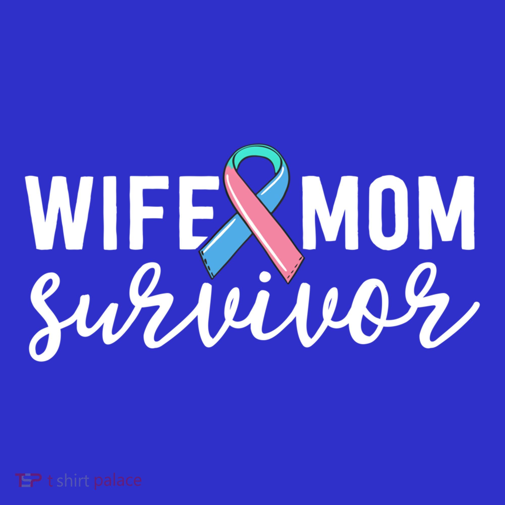 Thyroid Cancer Survivor Gift Awareness Wife Mom Survivor Cute Gift Women's T-Shirt