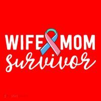 Thyroid Cancer Survivor Gift Awareness Wife Mom Survivor Cute Gift Santa Hat thumb 1