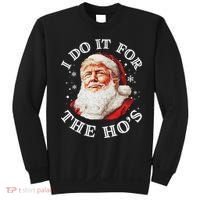 Trump Christmas Santa Claus I Do It For The Hos Cute Xmas Sweatshirt thumb 0