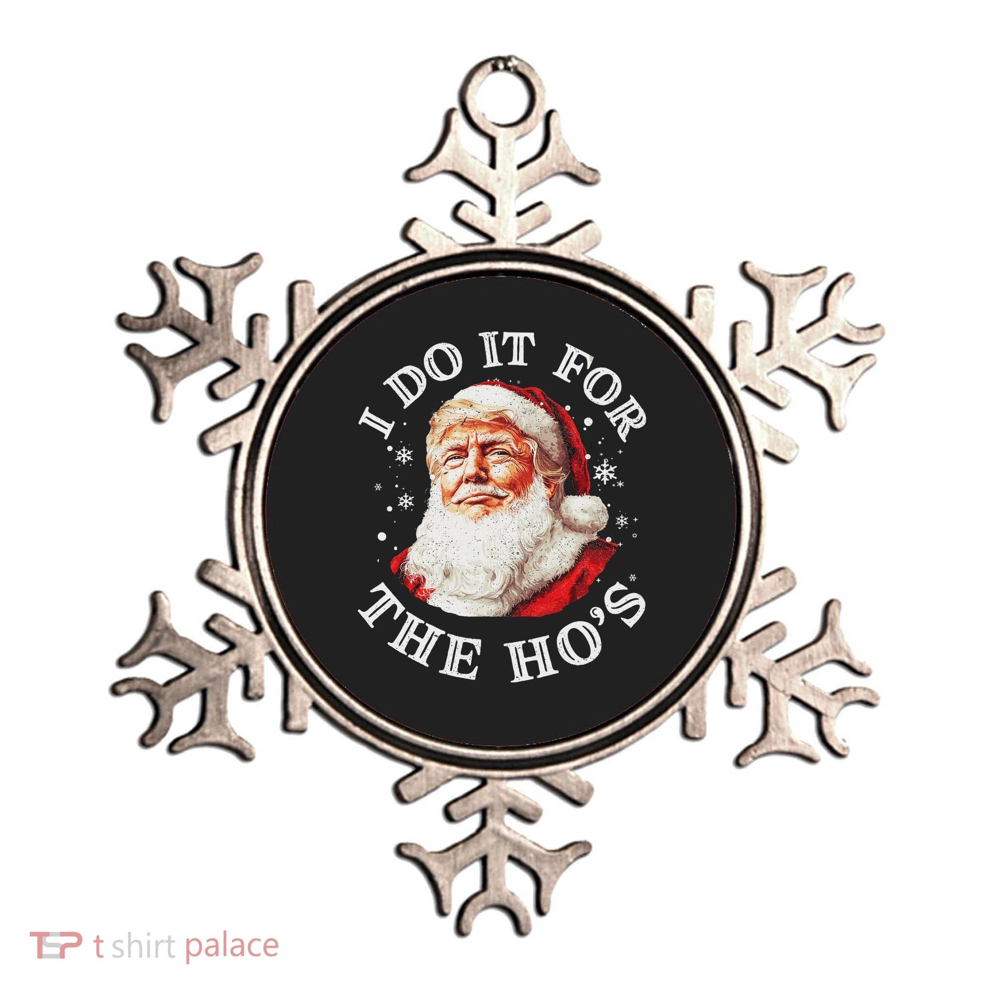 Trump Christmas Santa Claus I Do It For The Hos Cute Xmas Ornament