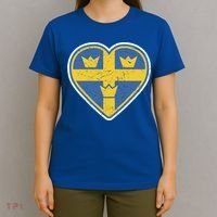 Three Crown Swedish Vintage Sverige Ice Hockey Gift T-Shirt thumb 4