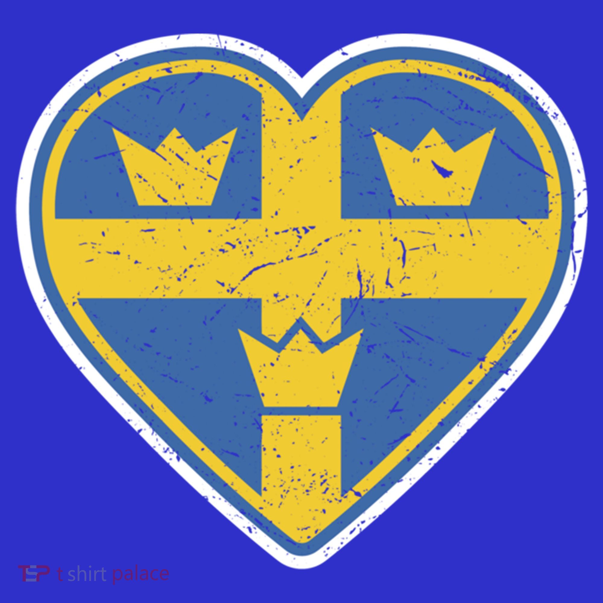 Three Crown Swedish Vintage Sverige Ice Hockey Gift T-Shirt