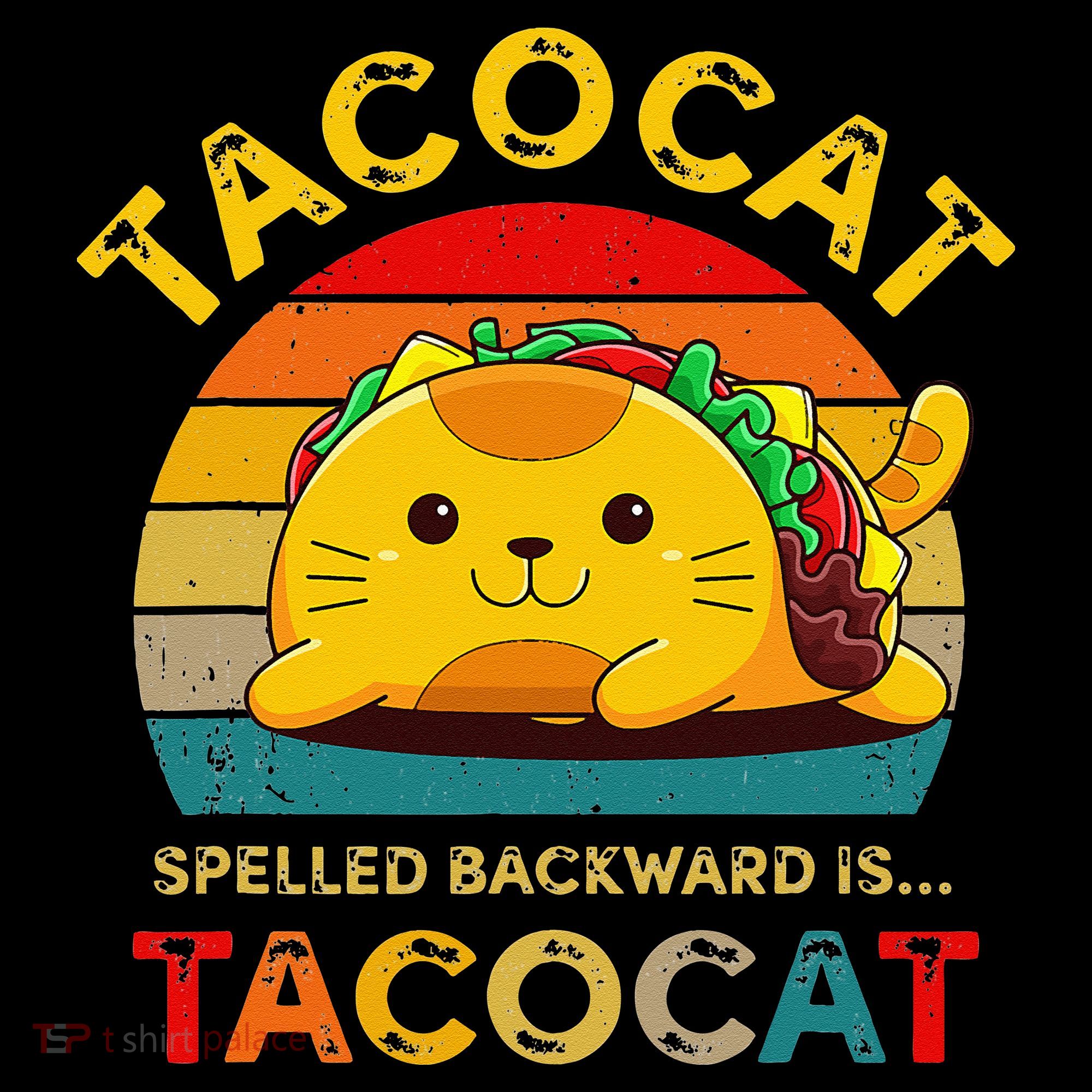 Taco Cat Spelled Backward Cute Taco Cat Lover Funny Mexican Women's Hoodie