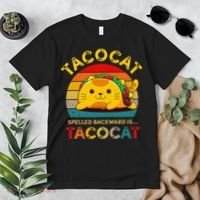 Taco Cat Spelled Backward Cute Taco Cat Lover Funny Mexican Premium T-Shirt thumb 2