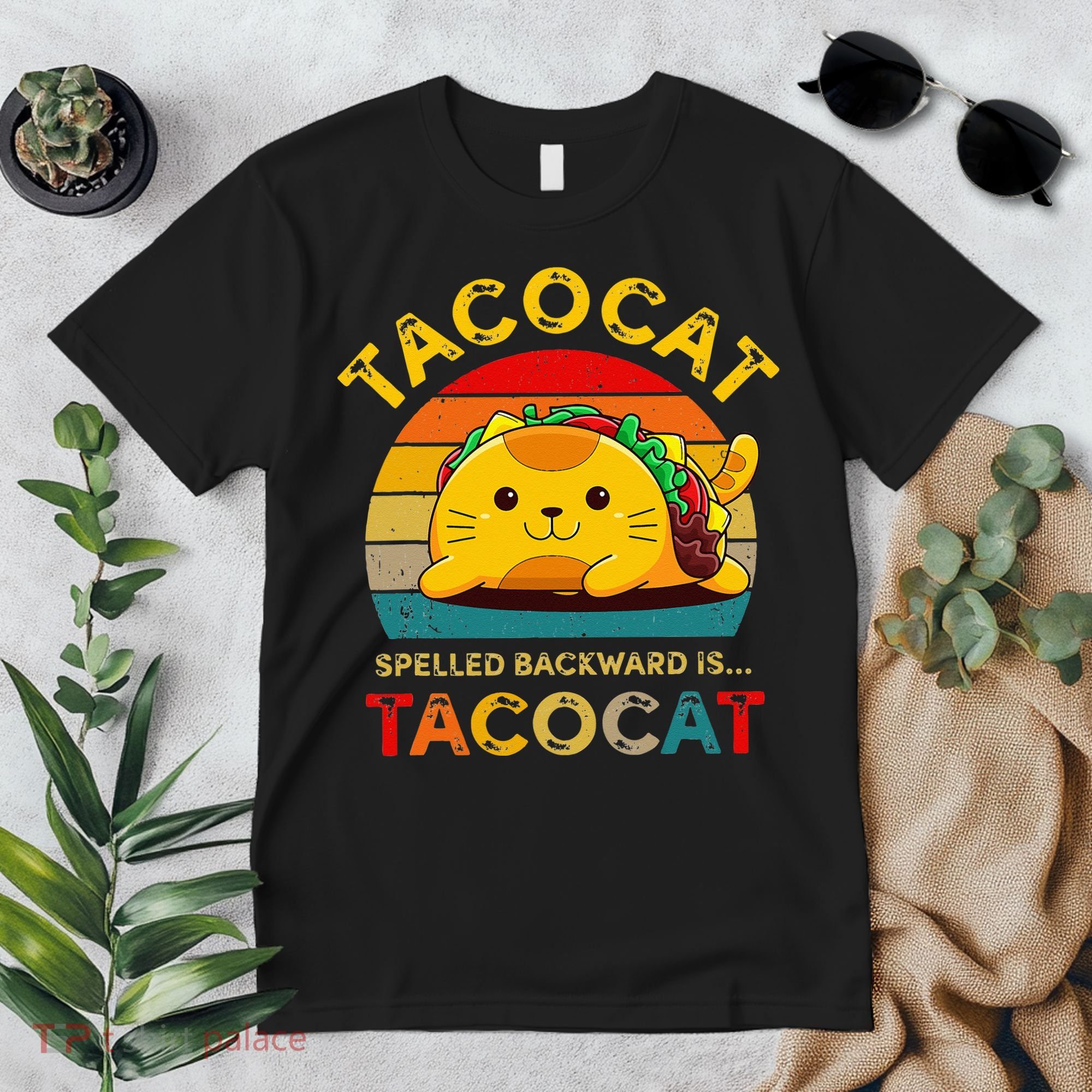 Taco Cat Spelled Backward Cute Taco Cat Lover Funny Mexican Premium T-Shirt