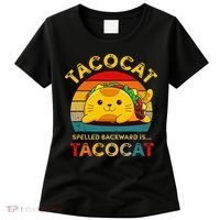 Taco Cat Spelled Backward Cute Taco Cat Lover Funny Mexican Women's T-Shirt thumb 0