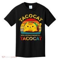 Taco Cat Spelled Backward Cute Taco Cat Lover Funny Mexican Kids T-Shirt thumb 0