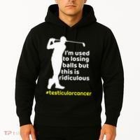 Testicular Cancer Survivor Golf Player Orchidectomy Hoodie thumb 2