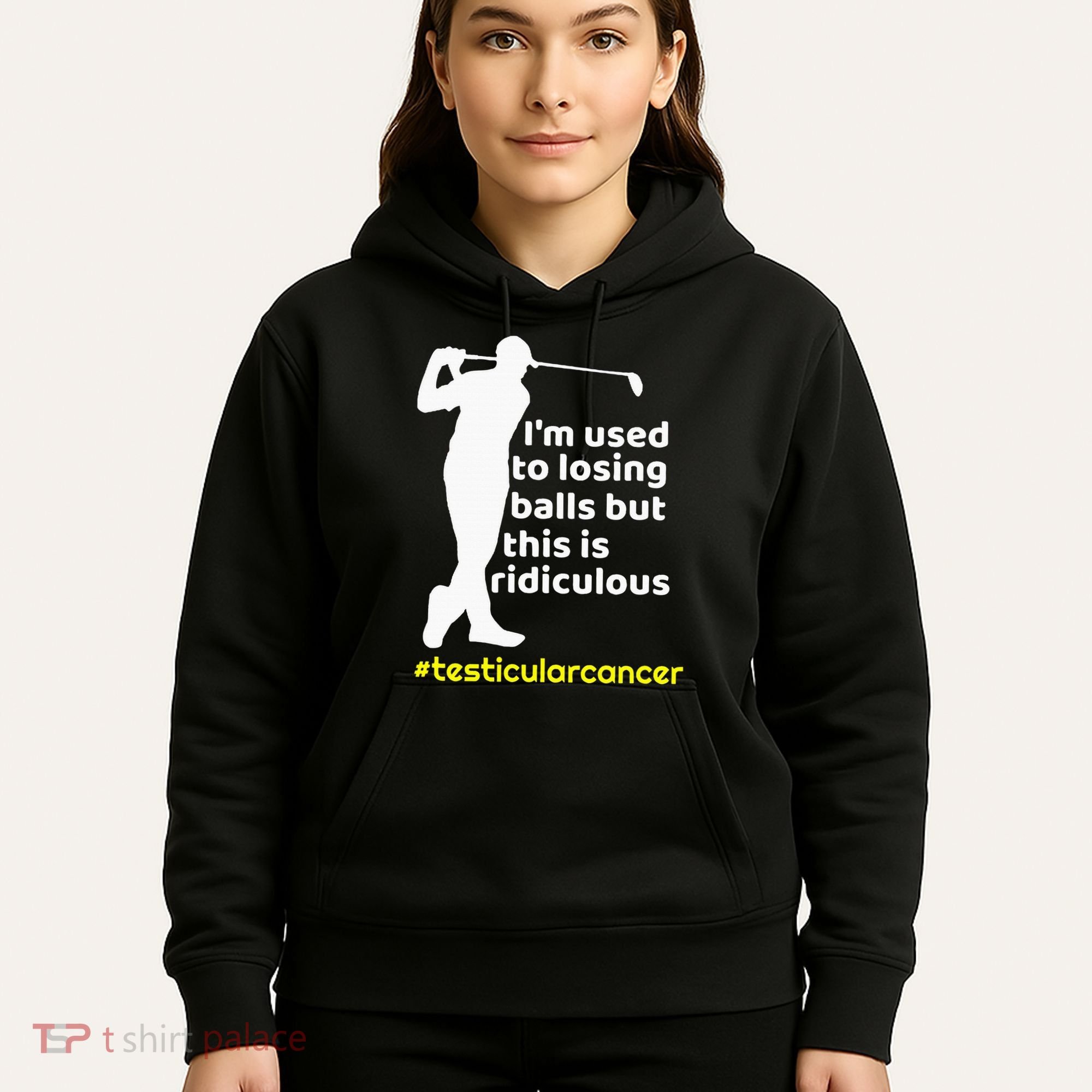 Testicular Cancer Survivor Golf Player Orchidectomy Hoodie
