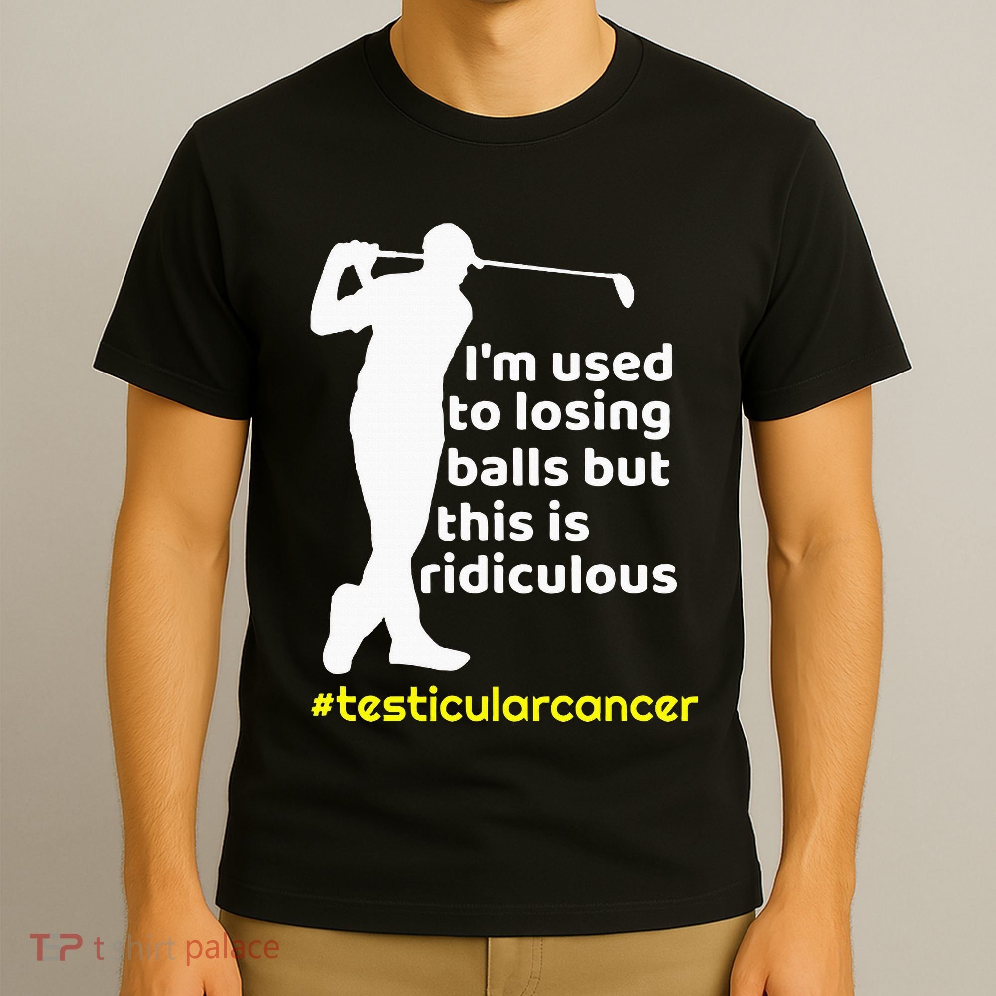 Testicular Cancer Survivor Golf Player Orchidectomy T-Shirt