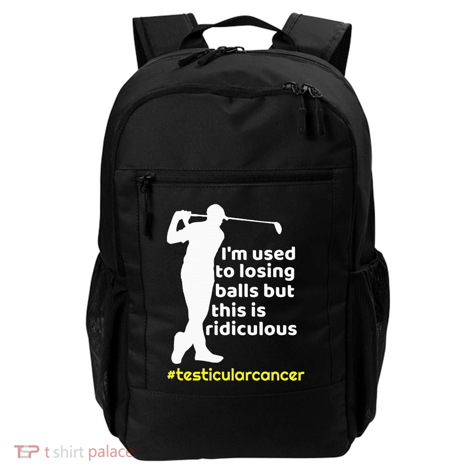 Testicular Cancer Survivor Golf Player Orchidectomy Backpack