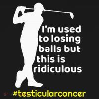 Testicular Cancer Survivor Golf Player Orchidectomy Coaster thumb 2