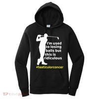 Testicular Cancer Survivor Golf Player Orchidectomy Women's Hoodie thumb 0