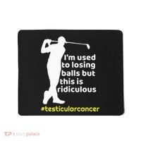 Testicular Cancer Survivor Golf Player Orchidectomy Mousepad thumb 0