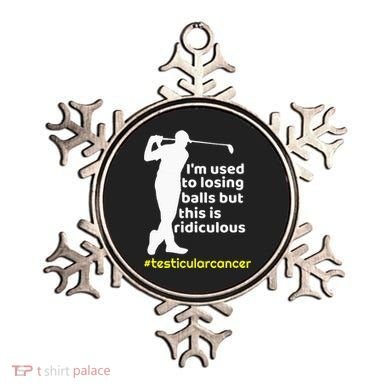 Testicular Cancer Survivor Golf Player Orchidectomy Ornament
