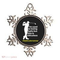 Testicular Cancer Survivor Golf Player Orchidectomy Ornament thumb 0