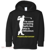 Testicular Cancer Survivor Golf Player Orchidectomy Toddler Hoodie thumb 0