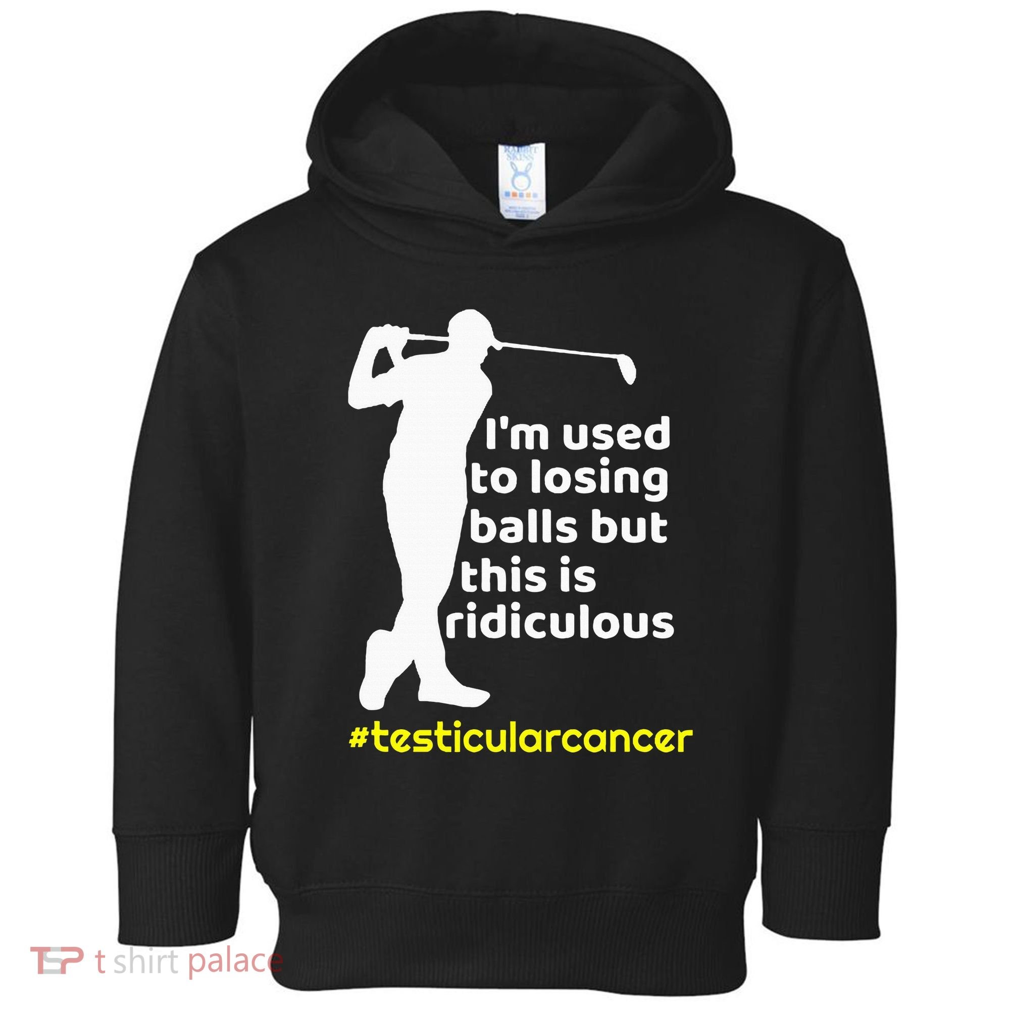 Testicular Cancer Survivor Golf Player Orchidectomy Toddler Hoodie