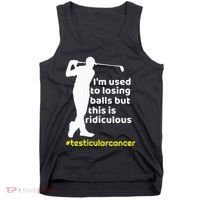 Testicular Cancer Survivor Golf Player Orchidectomy Tank Top thumb 0