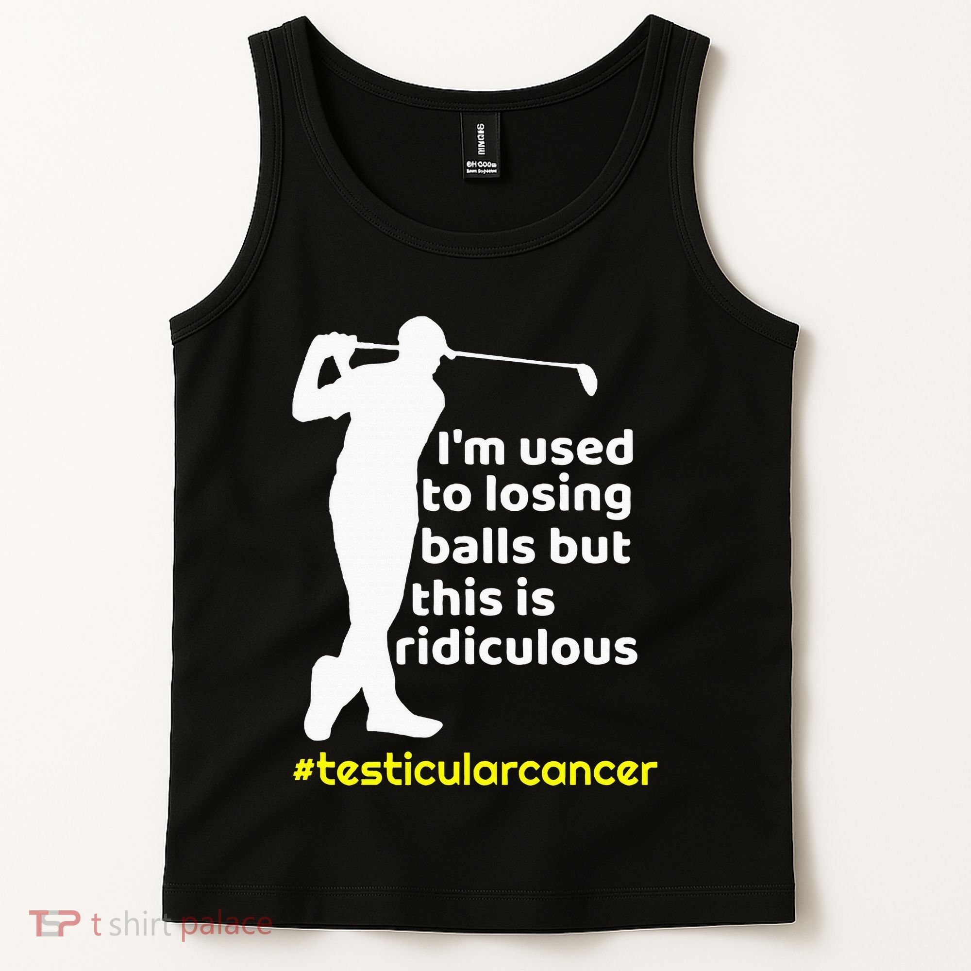 Testicular Cancer Survivor Golf Player Orchidectomy Tank Top