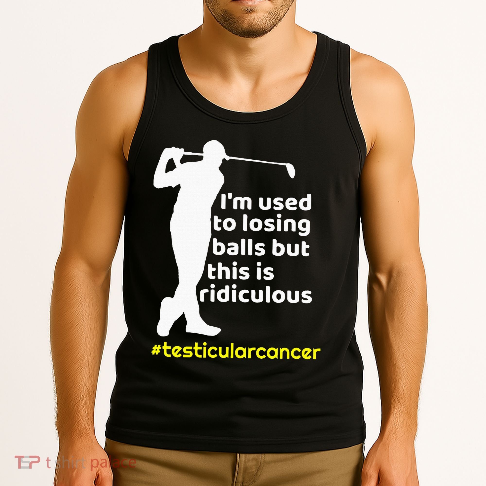 Testicular Cancer Survivor Golf Player Orchidectomy Tank Top