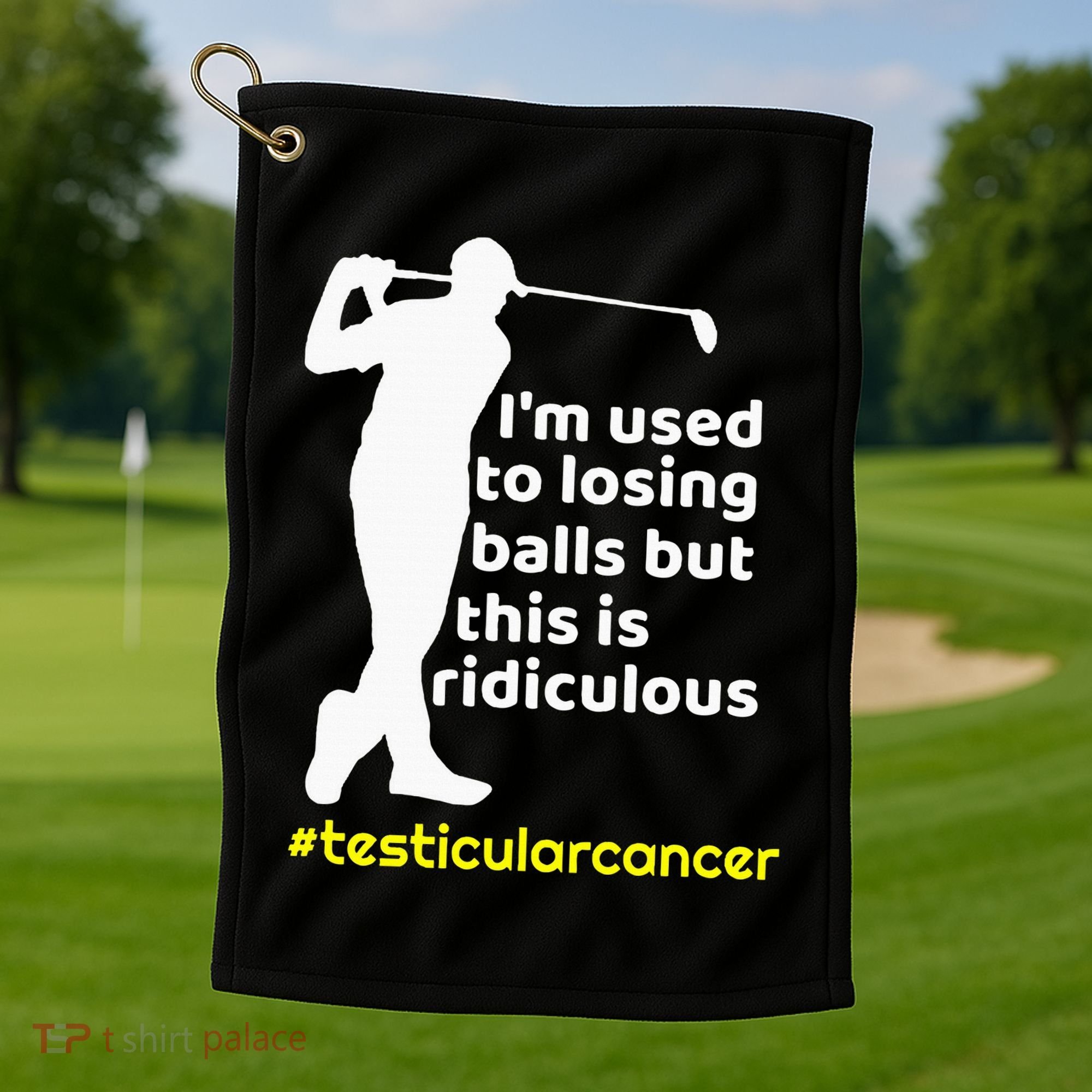 Testicular Cancer Survivor Golf Player Orchidectomy Golf Towel