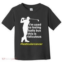 Testicular Cancer Survivor Golf Player Orchidectomy Toddler T-Shirt thumb 0