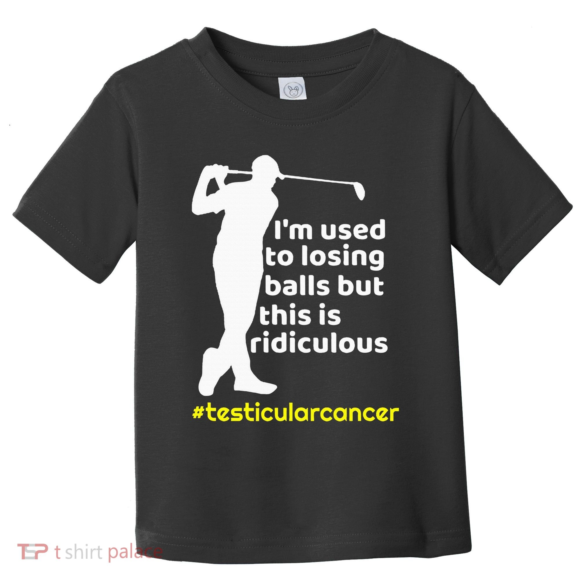 Testicular Cancer Survivor Golf Player Orchidectomy Toddler T-Shirt