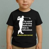 Testicular Cancer Survivor Golf Player Orchidectomy Toddler T-Shirt thumb 2
