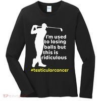 Testicular Cancer Survivor Golf Player Orchidectomy Women's Long Sleeve Shirt thumb 0