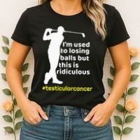 Testicular Cancer Survivor Golf Player Orchidectomy Women's T-Shirt thumb 2