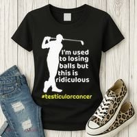 Testicular Cancer Survivor Golf Player Orchidectomy Women's T-Shirt thumb 3
