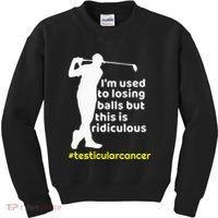 Testicular Cancer Survivor Golf Player Orchidectomy Kids Sweatshirt thumb 0