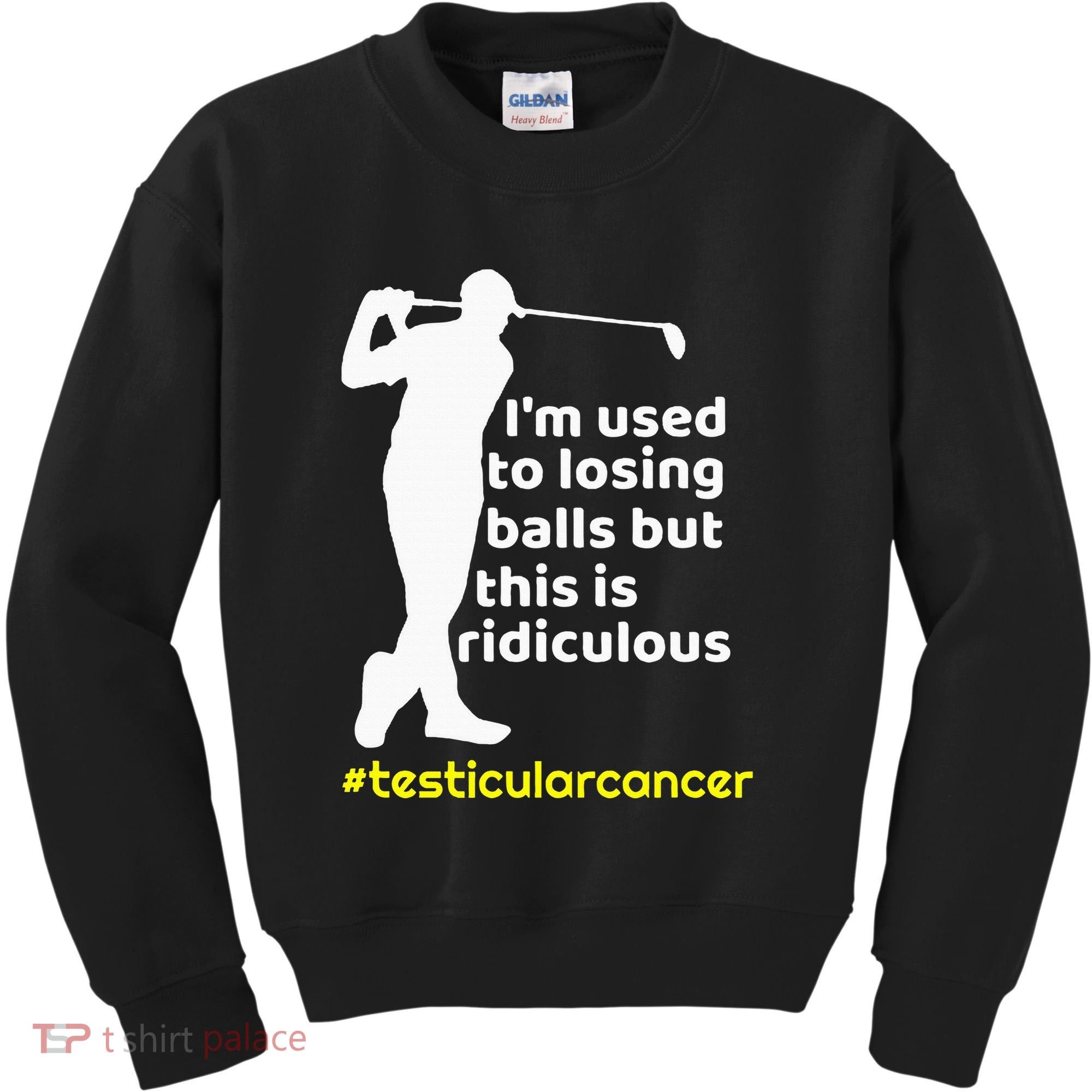 Testicular Cancer Survivor Golf Player Orchidectomy Kids Sweatshirt